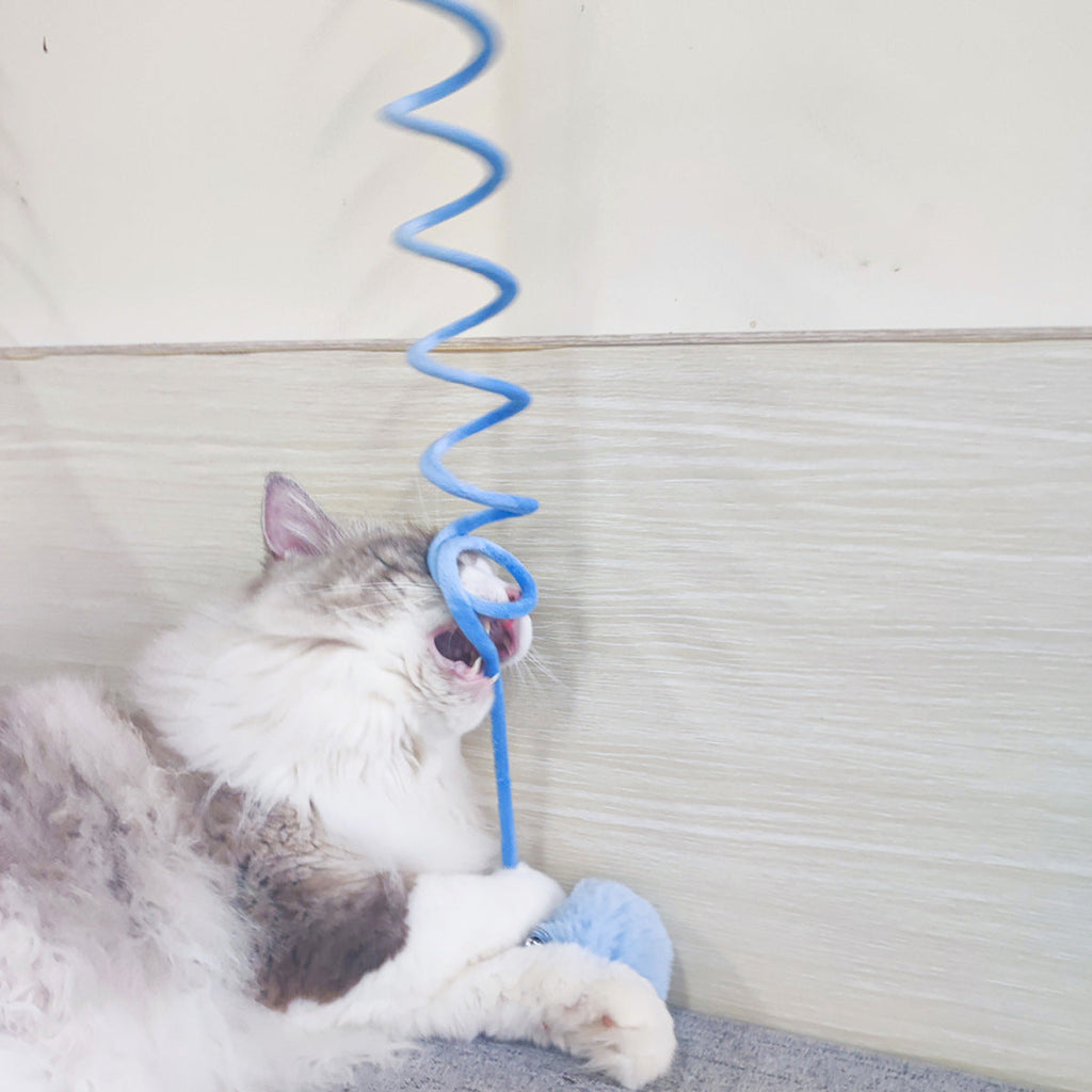 Interactive Rabbit Hair Ball Cat Toy-3